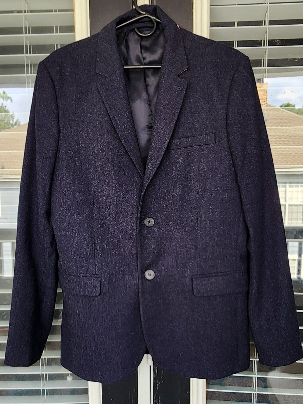 Jack Wills Men's Navy Wool Blend Tweed Blazer Sz 40